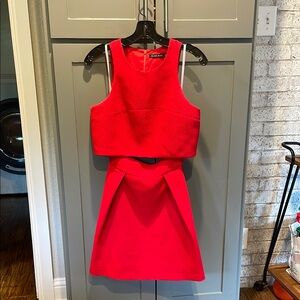 Black Halo Red Crop Top